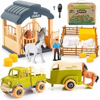 ZESTAW KONSTRUKCYJNY STADNINA KONI DO ROZKRĘCANIA GOSPODARSTWO STAJNIA