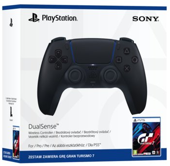 Zestaw kontroler DualSense 5 Black + Gran Turismo 7 - Sony Interactive Entertainment