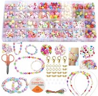 Zestaw Koraliki Do Bransoletek Opasek Mega 900 El.