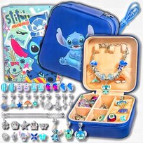 ZESTAW KORALIKÓW DO ROBIENIA BRANSOLETEK BIŻUTERII CHARMS STITCH LILO STITC