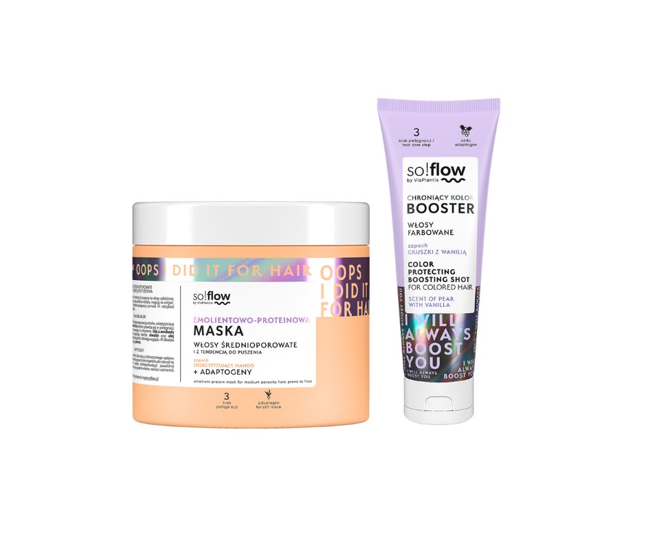 Empik Zestaw kosmetyków so!flow maska średnioporowata + booster do włosów farbowanych