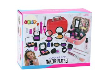 Zestaw Kosmetyków Zabawkowych Do Makijażu w Kuferku Różowy Paletka Kosmetyki - Lean Toys