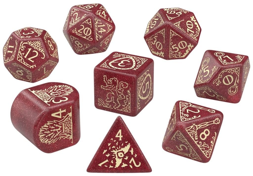 Zestaw kostek Lannister, gra o tron, Q WORKSHOP