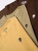 ZESTAW KOSZULEK MĘSKICH 3 SZTUKI T-SHIRT Beż KHAKI MARVEL PUNISHER LOGO L Marvel