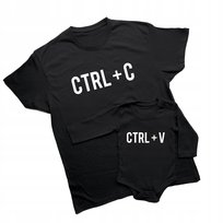 Zestaw koszulka dla TATY i SYNA CTRL+C CTRL+V body Prezent Dzień Taty Ojca JHK