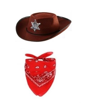 Zestaw Kowbojski z Bandanką 2szt. MK016 - Inna marka