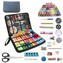 Zestaw Krawiecki Przybornik do Szycia Nici Igły Nożyczki Etui Turystyczny