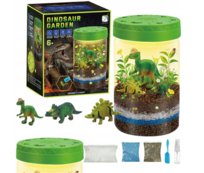 Zestaw Kreatywny Dinozaur Terrarium Lampka Led Piasek Rosliny Naklejki