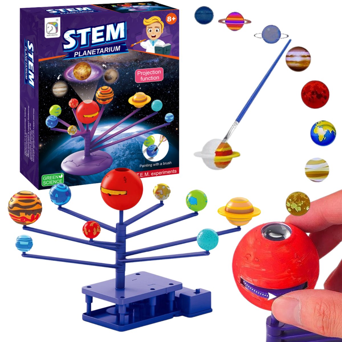 Zdjęcia - Zabawka edukacyjna Zestaw Kreatywny Do Malowania Układ Słóneczny Model Edukacyjny Planety 3D