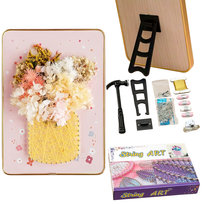 Zestaw Kreatywny Do String Art Przeplatanka Haft Obraz Led W Ramce 21X30 Cm