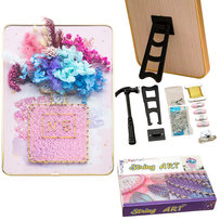 Zestaw Kreatywny Do String Art Przeplatanka Haft Obraz Led W Ramce 21X30 Cm