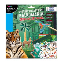 Zestaw kreatywny - kalkomania żwierzęta Kidea