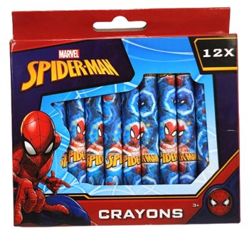 Zestaw kredek świecowych Spider-Man. 12 sztuk.