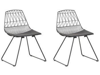 Zestaw krzeseł BELIANI Harlan, czarny, 82x52x54 cm, 2 szt. - Beliani