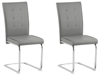 Zestaw krzeseł BELIANI Rovard, szare, 101x41x52 cm, 2 szt. - Beliani