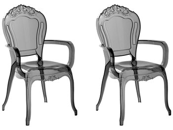 Zestaw krzeseł BELIANI Vermont II, czarny, 98x52x53 cm, 2 szt. - Beliani