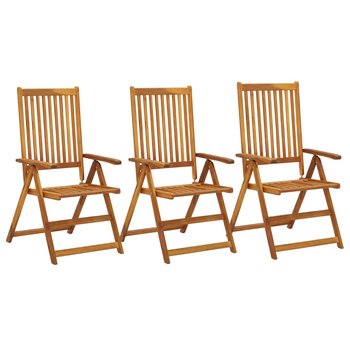 Zestaw krzeseł ogrodowych drewnianych 57x71x110 cm - Zakito