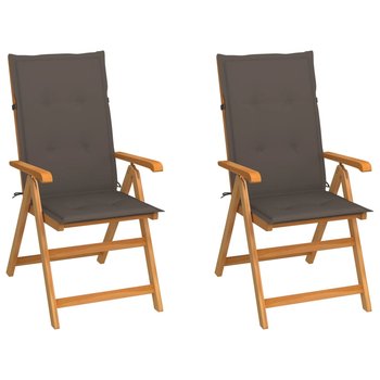 Zestaw krzeseł ogrodowych tekowych 57x71,5x109 cm, - Zakito Europe