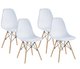 Zestaw krzeseł SASKA GARDEN Matera biały, 45,5x52,5x82 cm, 4 szt. - Saska Garden