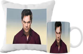 ZESTAW KUBEK I PODUSZKA DEXTER POMYSŁ NA SERIALE PREZENT WZORY - BestSub