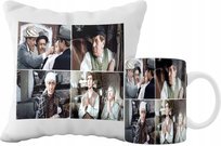 ZESTAW KUBEK I PODUSZKA SAMI SWOI SERIALE POMYSŁ NA PREZENT WZORY