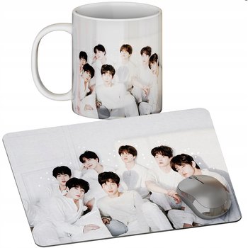 Zestaw Kubek + Podkładka - Bts Kpop Boys Band - Prezent Wiele Wzorów + Imię - Inny producent