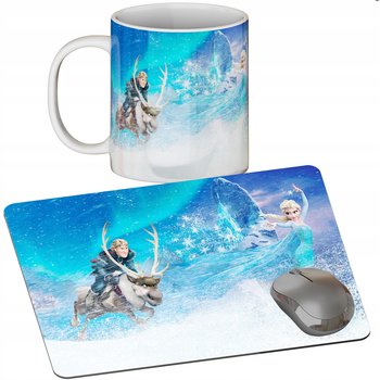 Zestaw Kubek + Podkładka - Elsa Kraina Lodu - Prezent Wiele Wzorów + Imię - Inny producent
