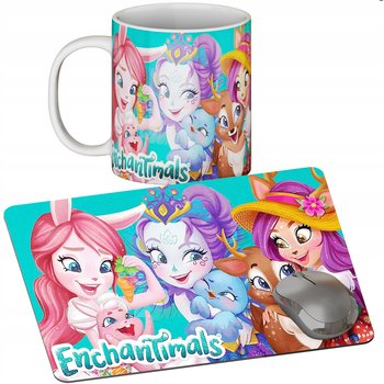 Zestaw Kubek + Podkładka - Enchantimals - Prezent Wiele Wzorów + Imię - Inny producent