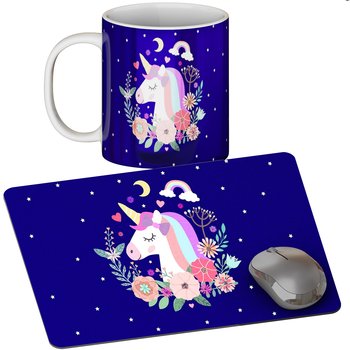 Zestaw Kubek + Podkładka - Jednorożec Unicorn - Prezent Wiele Wzorów + Imię - Inny producent