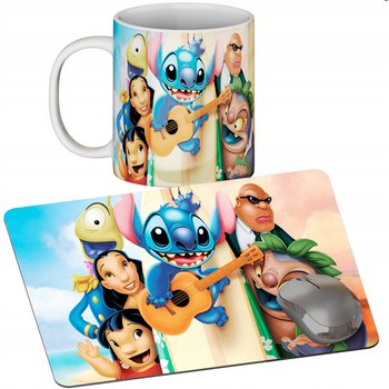 Zestaw Kubek + Podkładka - Lilo Stitch Stich - Prezent Wiele Wzorów + Imię - Inny producent