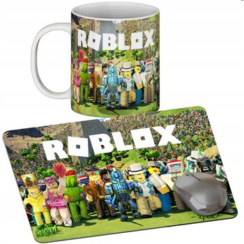 Zestaw Kubek + Podkładka - Roblox Gra Online - Prezent Wiele Wzorów + Imię - Inny producent