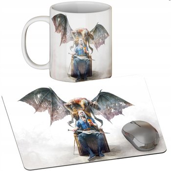 Zestaw Kubek + Podkładka - Wiedźmin Witcher - Prezent Wiele Wzorów + Imię - Inny producent