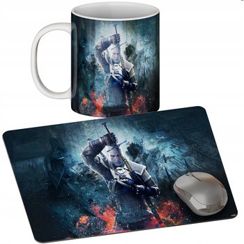 Zestaw Kubek + Podkładka -Wiedźmin Witcher - Prezent Wiele Wzorów + Imię - Inny producent