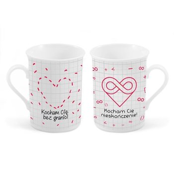 Zestaw kubków BGTECH, Kocham Cię bez granic / Kocham Cię nieskończenie, 290 ml, 2 szt. - Bgtech