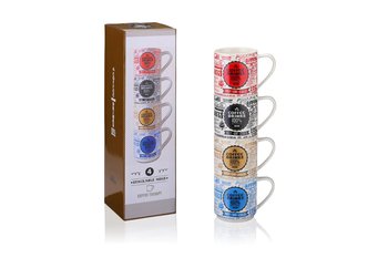 Zestaw kubków porcelanowych Coffee Drinks, 4 elementy, 360 ml  - Multiple Choice by TopChoice