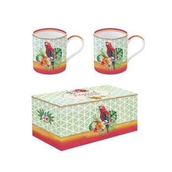 Zestaw kubków porcelanowych  Garden & Tropica, 350 ml, 2 szt. MIA Home, jasnozielony - MIA home