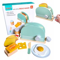 Zestaw kuchenny dla dzieci drewniane zabawki akcesoria do kuchni TOSTER