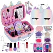 ZESTAW KUFEREK DO MALOWANIA MAKIJAŻU I PAZNOKCI DLA DZIECI KOSMETYKI