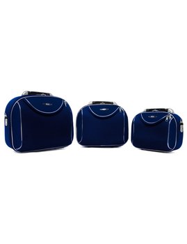 Zestaw kuferków podróżnych 3w1 773 XXL XL L GRANATOWY - Inna marka