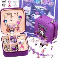 ZESTAW KUROMI KORALI KIELEMENTY ROBIENIE BRANSOLETEK BIŻUTERII CHARMS