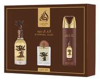Zestaw Lattafa Eternal Oud 100ml+20ml Woda Perfumowana Spray 200ml