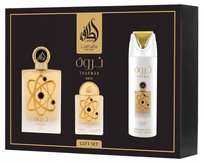 lattafa tharwah gold woda perfumowana 100 ml   zestaw  