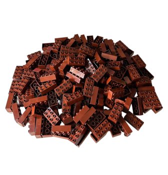 Zestaw LEGO® DUPLO® 2x4 klocki brązowe - 3011 NOWOŚĆ! Ilość 250x - LEGO