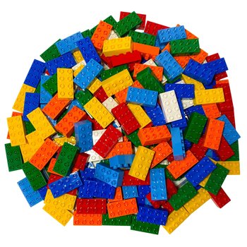 Zestaw LEGO® DUPLO® 2x4 różnokolorowe klocki - 3011 NOWOŚĆ! Ilość 25x - LEGO