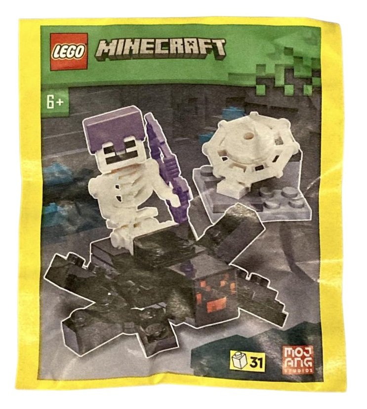 Zestaw LEGO Minecraft – Spider and Skeleton #662307 (polybag, klocki, foilpack)