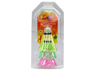 Zestaw Lotki Do Badmintona 3szt Klasyczne Kolorowe - Lean Toys