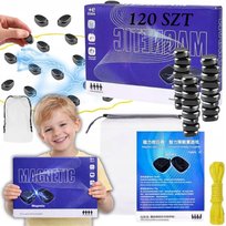 Zestaw magnetycznej gry planszowej strategicznej 120 kulek XXXL