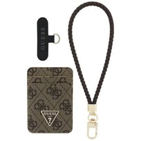 Zestaw Magnetyczny portfel do MagSafe + zawieszka na ręke Guess triangle GUESS