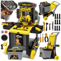 Zestaw Majsterkowicza Dla Dzieci Warsztat Wózek Skrzynka Z Narzędziami Piła