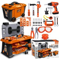 Zestaw Majsterkowicza Dla Dziecka Duży Warsztat Skrzynia Z Narzędziami